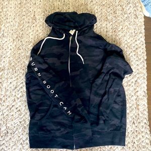 Burn boot Camp Grey Camo Hoodie